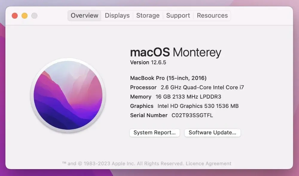 Об этом Mac macOS