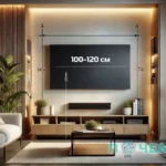 На какой высоте вешать телевизор 55 дюймов